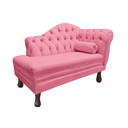 Ver imagem 3 de Recamier Sofá Esquerdo Larissa 120cm Sala Suede Rosa Barbie - Incasa Decor