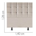 Ver imagem 3 de Cabeceira para Cama Box Casal 1,40 Cm Espanha:bege