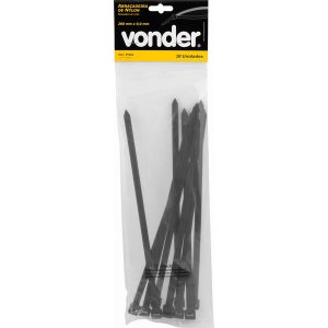Abrac de Nylon 280X9,0 Preta Conjunto c/ 10 peças Vonder