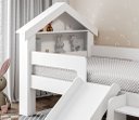 Ver imagem 5 de Cama Casinha Infantil Castelo para Quarto da Criança com Escorregador e Escada Moderna Cor Branco