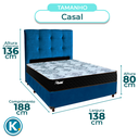Ver imagem 3 de Kit Cabeceira + Cama Box + Colchão Casal Molas Ensacadas Life Gold Paropas