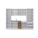 Ver imagem 3 de Cozinha Modulada Celeste Kappesberg 100% Mdf Branco/nogueira 300cm