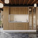 Ver imagem 1 de Cozinha Modulada Celeste Kappesberg 100% Mdf Branco/nogueira 300cm