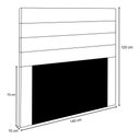 Ver imagem 2 de Cabeceira Rubi Cama Box Casal 140cm Corino Marrom