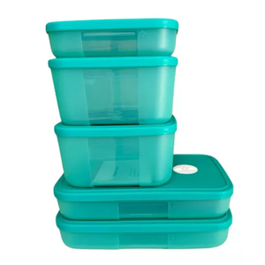 Tupperware Freezertime Cor Verde Kit 5 Peças Tupperware Freezertime Cor Verde Kit 5 Peças