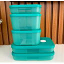 Ver imagem 2 de Tupperware Freezertime Cor Verde Kit 5 Peças Tupperware Freezertime Cor Verde Kit 5 Peças