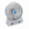 Mini Ventilador Portátil Bateria Recarregável Dobravel 3 Velocidades Branco - 1