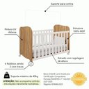 Ver imagem 6 de Kit Quarto de Bebê Berço com Cômoda Uli Branco/Amêndoa