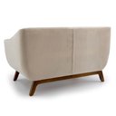 Ver imagem 4 de Sofá 2 Lugares Odeon D07 140cm Base Madeira Veludo Creme - D’Rossi