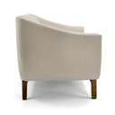 Ver imagem 5 de Sofá 2 Lugares Odeon D07 140cm Base Madeira Veludo Creme - D’Rossi