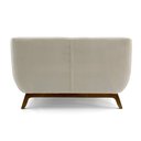 Ver imagem 3 de Sofá 2 Lugares Odeon D07 140cm Base Madeira Veludo Creme - D’Rossi