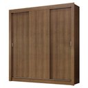 Ver imagem 3 de Guarda-roupa Casal 3 Portas de Correr Rustic Nobre Madesa