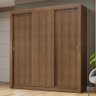Guarda-roupa Casal 3 Portas de Correr Rustic Nobre Madesa - 2