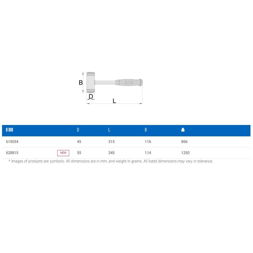 Martelo Emborrachado P/ Oficina Unior Bike Tools Ref. 615034 - 2