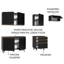 Ver imagem 5 de Cozinha Completa Reims com Armário e Balcão Preto Madesa
