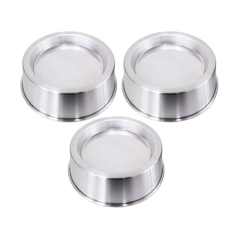 Kit 3 Formas Ballerine Alumínio Bolo Piscina Vulcão 22cm Continental Fbp22x3conti