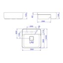 Ver imagem 7 de Cuba de Semiencaixe Deca Slim 40x40 Quadrada Soft Antracite + Válvula + Sifão