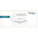 Ver imagem 2 de Jogo de Maçaneta Haga - Decoratta - M108 - Cr - 8162