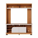 Ver imagem 6 de Rack Estante para TV até 65 Polegadas com 2 Portas e Nichos Multimóveis Crcol-RCP030 Madeirado/Off