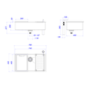 Ver imagem 3 de Cuba de Cozinha Deca Suprema 75x40cm com Acessórios Inox