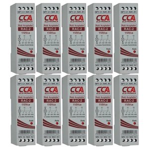 Kit 10 Rele Acoplador 110vca 2 Contato Reversivel Sibratec