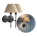 Ver imagem 1 de Kit 2 Arandelas Luminaria de Parede Clássico com Cúpula Ref 16 Decoração Casa Sala Quarto Banheiro
