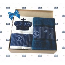 Jogo Toalhas Banho 5 Peças em Caixa de Madeira Luxo - 1
