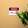Placa de Sinalização Perigo Água Contaminada em Pvc - 4