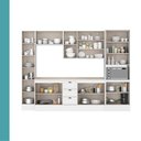 Ver imagem 6 de Armário de Cozinha Completa com Balcão Milla Olivia Flex Carraro Branco