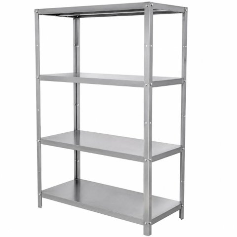 Estante 4 Planos Perfurado Inox 430 | 110×48,5x180cm