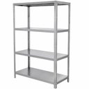 Ver imagem 1 de Estante 4 Planos Perfurado Inox 430 | 110×48,5x180cm