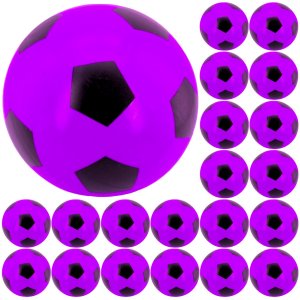 Kit 20x Bola de Vinil Pingo Dente de Leite Futebol - Roxo