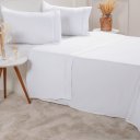 Ver imagem 2 de Jogo de Cama Solteiro Serenitá 3 Pçs Bordado Festonê 88x188x30cm White