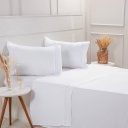 Ver imagem 4 de Jogo de Cama Solteiro Serenitá 3 Pçs Bordado Festonê 88x188x30cm White