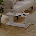 Ver imagem 2 de Mesa de Apoio Livn Branca 30x25x65cm para Sala e Quarto