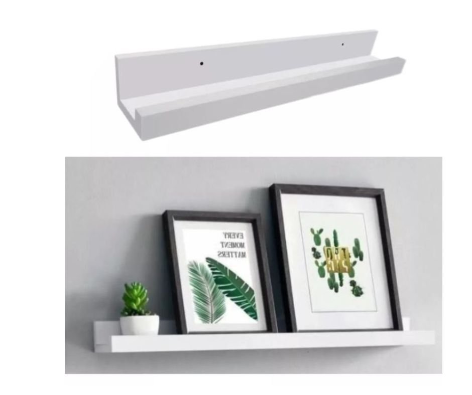 Prateleiras Para Quadros Porta Quadro Mdf 60 Cm Kit 2 Un | MadeiraMadeira