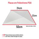 Ver imagem 2 de 12 Placas Pvc Painel 3d Trapézio Revestimento Parede 50x22cm
