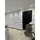 Ver imagem 5 de 12 Placas Pvc Painel 3d Trapézio Revestimento Parede 50x22cm