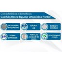 Ver imagem 3 de Cama Box Queen: Colchão Ortopédico Herval AG65 Frontier + Base CRC Courano White(158x198)