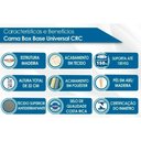 Ver imagem 2 de Cama Box Queen: Colchão Ortopédico Herval AG65 Frontier + Base CRC Courano White(158x198)