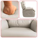 Ver imagem 7 de Poltrona do Papai Reclinavel Atlas Conforto Corino Bege Sala Quarto - Arkell