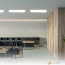 Ver imagem 3 de Luminária de Sobrepor Flat Led 4000k Luz Neutra 18w 59cm Branco Bivolt