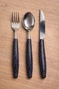 Ver imagem 1 de Conjunto Talheres 12 Peças de Inox / Preta