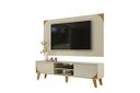 Ver imagem 2 de Rack com Painel para TV 182cm 2 Portas Duna MDP Cumaru/Opala Sala