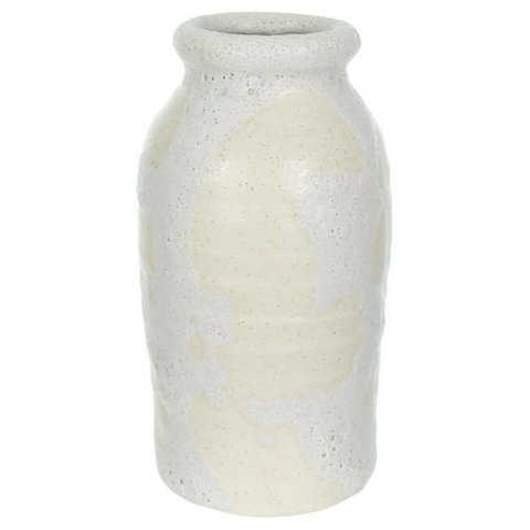 Vaso Ceramica 22cm Off White Florarte Flor Arte