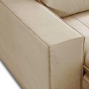 Ver imagem 4 de Sofa Retratil Reclinavel 2 Lugares 2,20 Vitória Veludo Bege Lansofbr