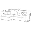 Ver imagem 4 de Sofá Retrátil Reclinável para Sala 3 Lugares 210cm Varsov F04 Veludo Cinza Claro - Lyam Decor