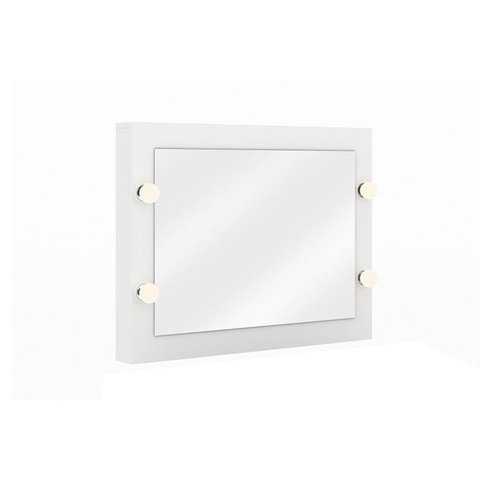 Multiuso Quarto Juvenil Espelho Camarim PE-2006 Branco - Tecno Mobili