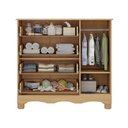 Ver imagem 5 de Cômoda Infantil 95cm 1 Porta com Vidro e 4 Gavetas Suspiro Multimóveis Mp4459 Madeirado-off White