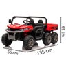 Trator Infantil Elétrico Carrinho Com Carreta Levantável Criança Até 50kg Bateria 12V 8km/h Luz Som  - 6